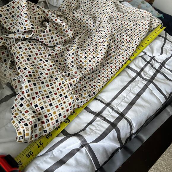 Josephine women’s top plus size 2X 20W geometric blouse lightweight buttons - Picture 7 of 8